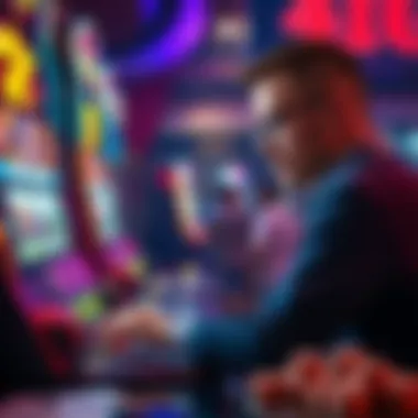 Player engaged in a strategic gaming session with a red hot slot machine