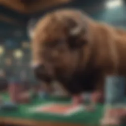 Conceptual representation of high-stakes betting dynamics