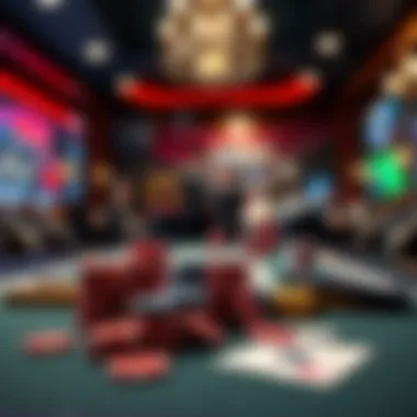 Poker strategy guide on a table