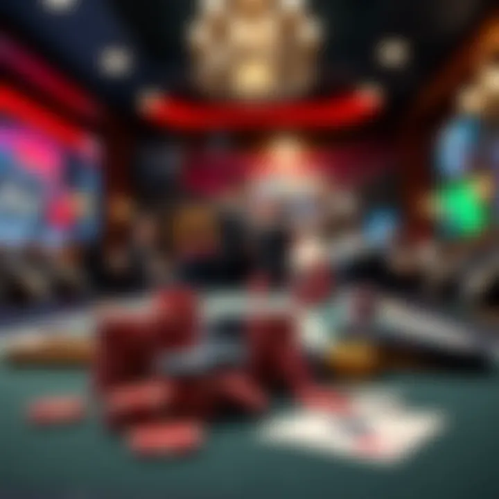 Poker strategy guide on a table