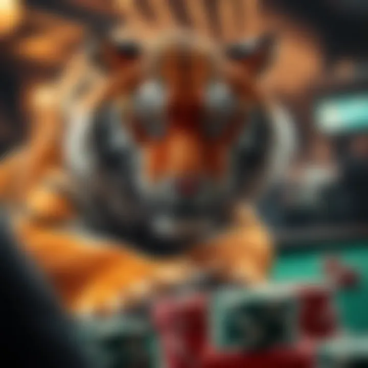 Illustration depicting the historical origins of the Tiger Casino Game