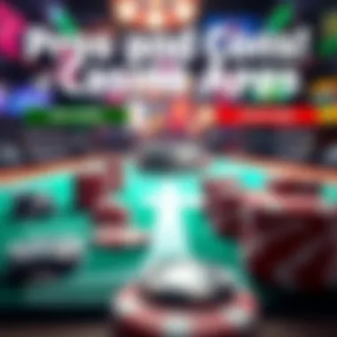 An infographic showcasing the pros and cons of casino apps