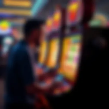 An illustration of strategic gameplay on a slot machine, highlighting player engagement