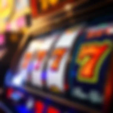 A close-up of winning symbols on a slot game screen, illustrating high potential payouts