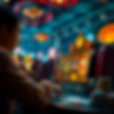 An artistic representation of game mechanics in action.