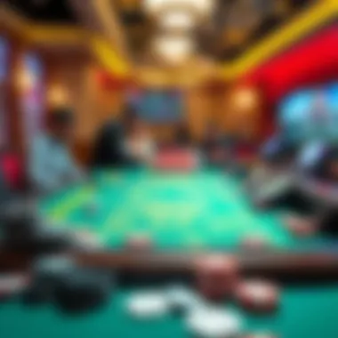 Illustration of strategic betting techniques in craps