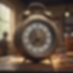 Clock symbolizing lottery draw time