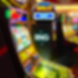Illustration of a slot machine with RNG technology representation