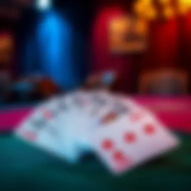 The Essence of Five Card Draw A hand of five playing cards laid out on a table