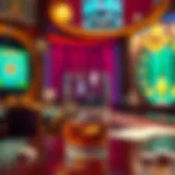 A glass of aged whiskey with a casino backdrop